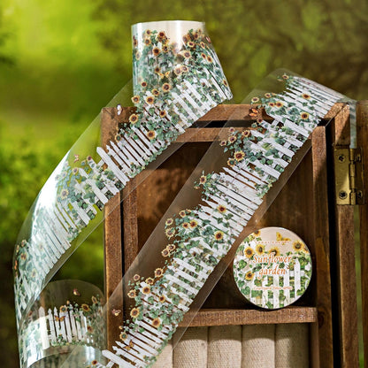 6pcs Garden Fence PET Tape Set Scrapbook Stickers for DIY Crafts Journaling Scrapbook Supplies