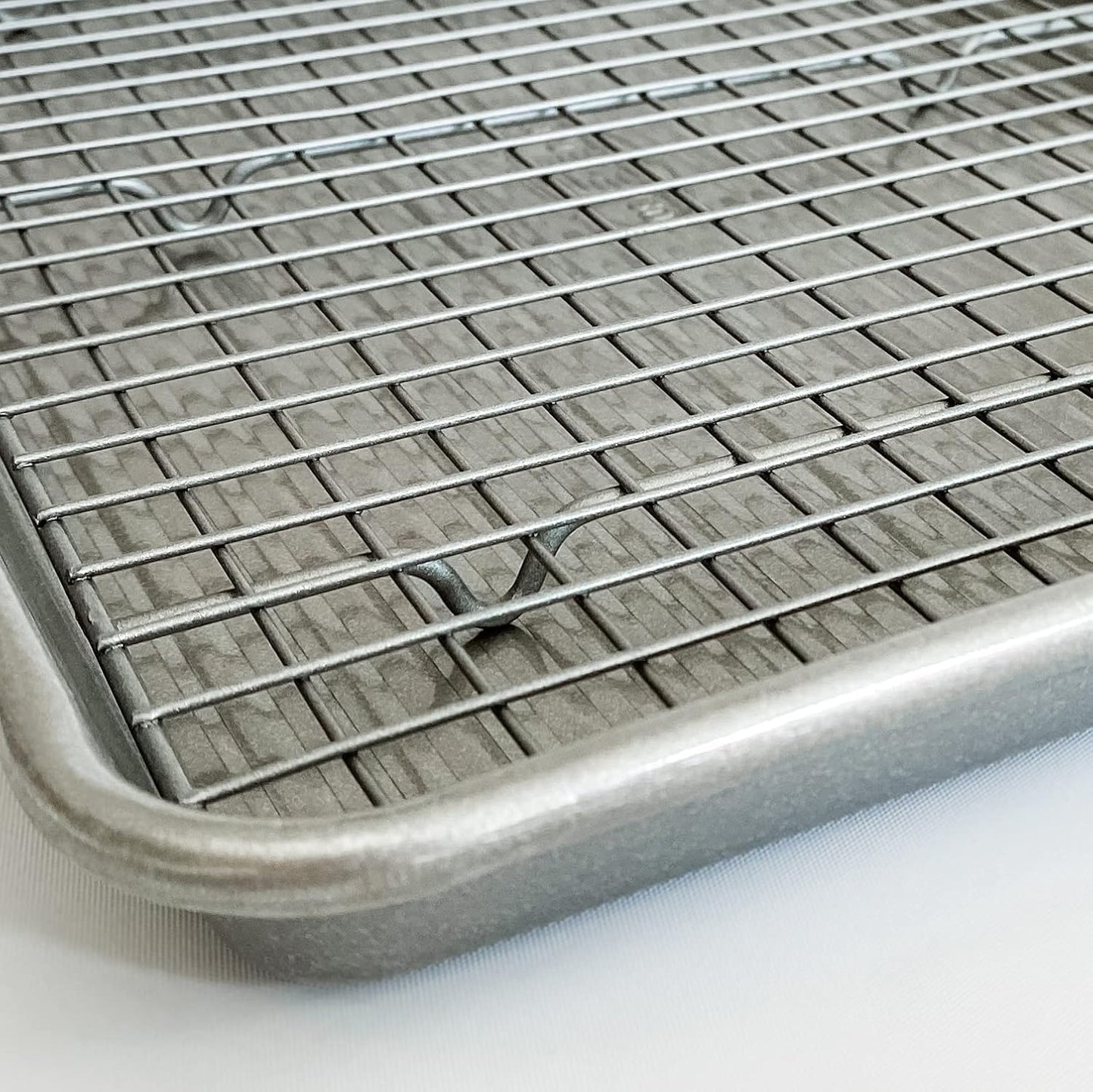 USA Pan Extra Large Baking Sheet Pan Set with Nonstick Cooling Rack - XL Metal Bakeware