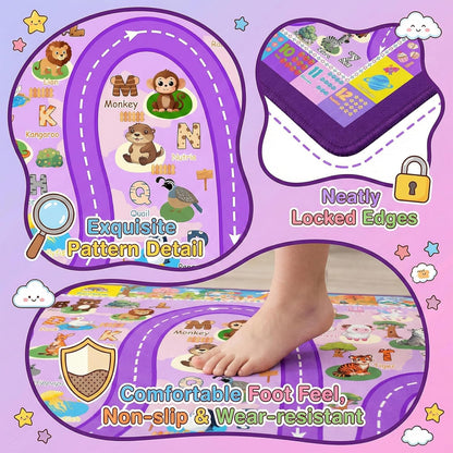 2.5x4 Kids Rugs for Playroom Feet, Educational ABC Alphabet Rug with Numbers Seasons, ABC Rugs for Kids Playroom