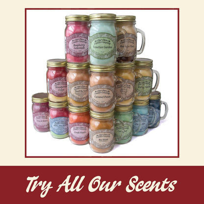 Our Own Candle Company Baby Powder Scented Mason Jar Candle, 100 Hour Burn Time, 13 Ounces