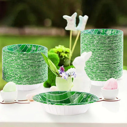 Grencian 100 Pcs 12 Oz Football Paper Bowls Football Party Supplies Heavy Duty Football Party Disposable Soup Bowls Football Dessert Bowls for Football Birthday Gameday Tailgate Party Decorations
