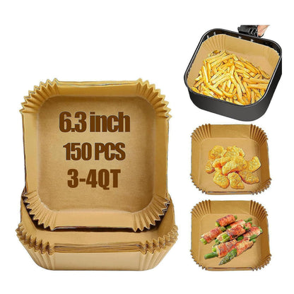Small Air Fryer Liners Disposable Compatible with COSORI 2.1 Qt Air Fryer, 130 PCS Mini Air Fryer Liners Parchment Paper Baking Sheet for COSORI 2.1 Qt Accessories