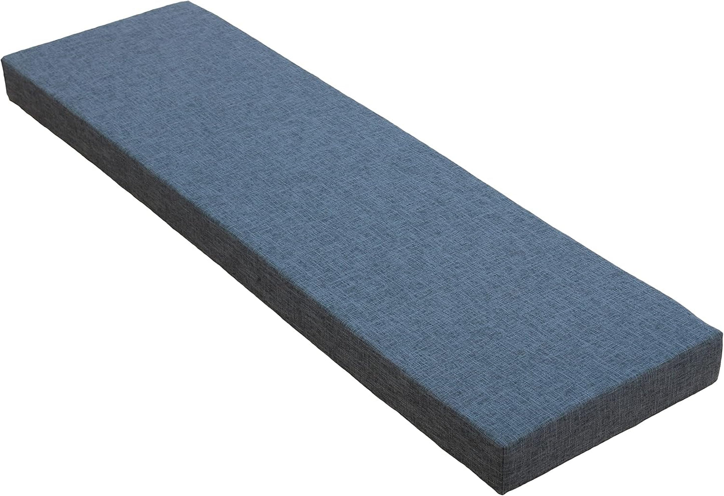 Customizable Non-Slip Bench Cushion Pad in Nardo Grey for Home & Office