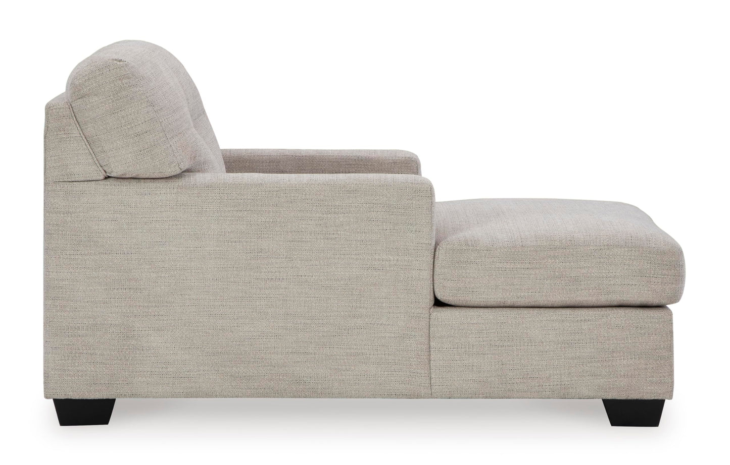 Signature Design by Ashley Mahoney Contemporary Tufted Upholstered Chaise, Beige