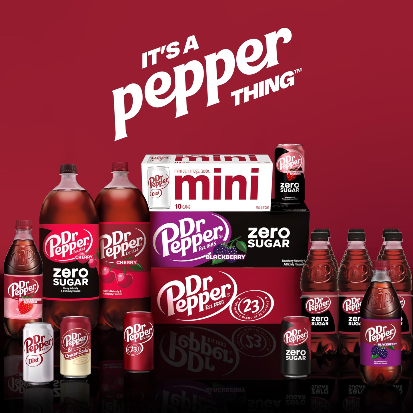 Dr Pepper Soda, 12 fl oz cans, 12 pack