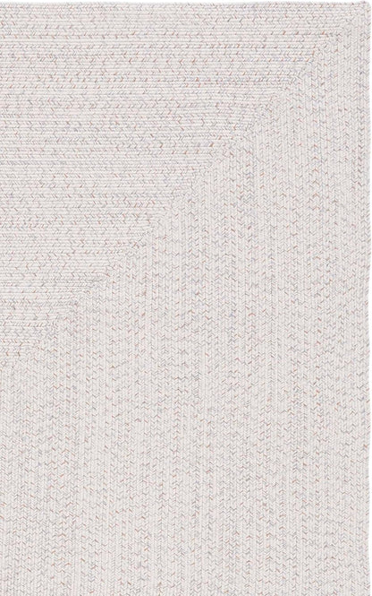 2'3" 4', (BRA201A) SAFAVIEH Washable Rug Outdoor Braided Collection - x Ivory & Light Grey, Handmade & Reversible