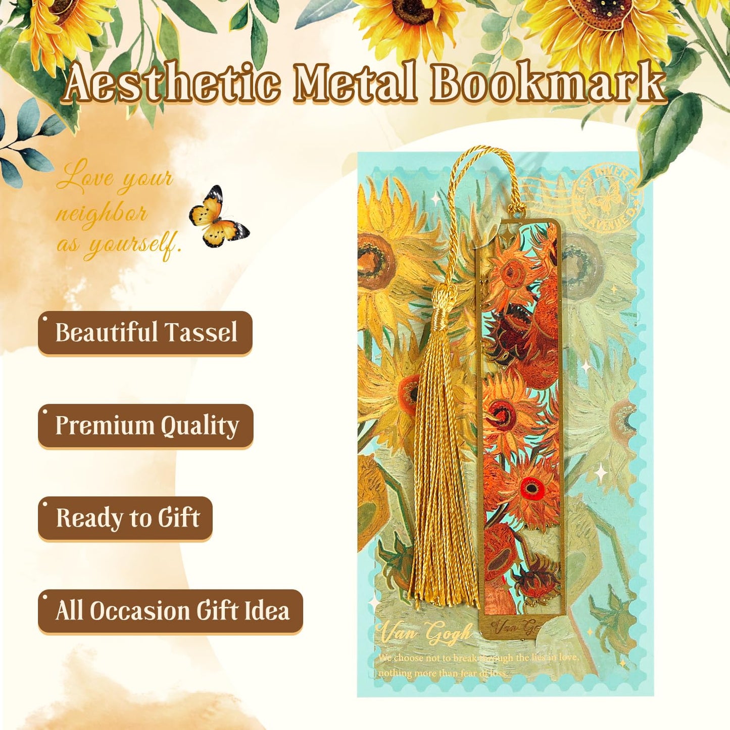 Sunflower Planner Gift Set for Women - 1 Sticker Book of 600+ Stickers, 1 Weekly Planner, 1 Crochet Keychain, 1 Metal Bookmark, 12 Prayer Cards, Gift for Women Men Teens Christian Birthday Mothers Day