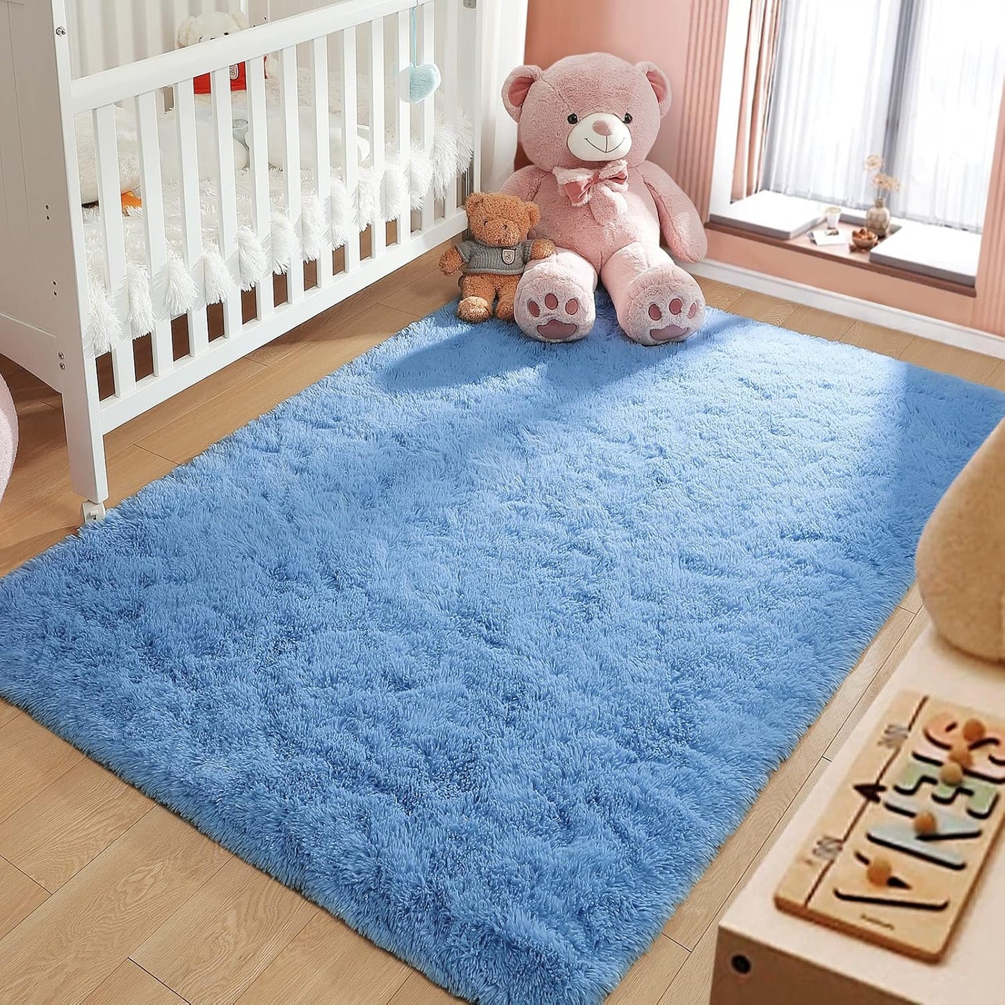 5.3x7.5 LOCHAS Ultra Soft Indoor Modern Area Rugs Fluffy Living Room Carpets for Children Bedroom Home Decor Nursery
