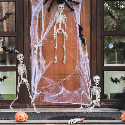 XONOR 3ft Halloween Skeleton Human Full Body Skeleton Decorations for Halloween Party Haunted House Supplies (1pc)