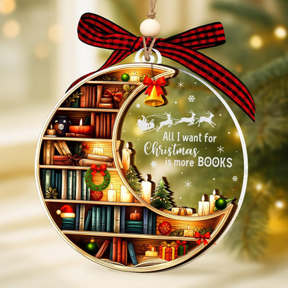 2025, 2025 Bookshelf Ornament, Book Ornaments for Christmas Tree Unique Book Christmas Ornaments Gifts for Boys, Girls