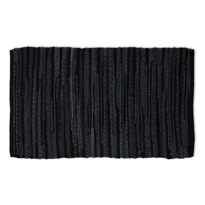 DII Chindi Home Collection Handwoven Multicolor Area Rag Rug, 20x31.5, Black