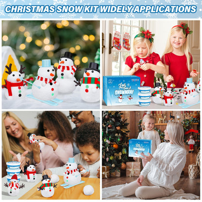 36 Pack Snowman Kit Set, Build a Snowman Christmas Craft for Kids, Creative Air Dry Clay Modeling Winter Decorations Indoor, Crafts Kit for Christmas Activities School Family Winter Party Supplies