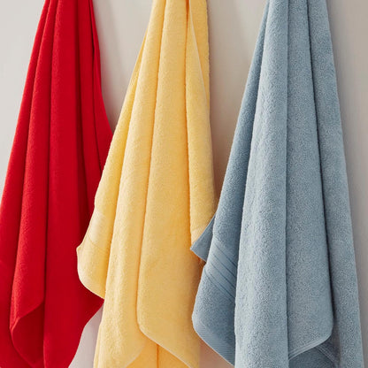 COZYART 35x70 650GSM Light Blue Oversized Bath Sheet for Bathroom Cotton Body Shower Towel Soft Absorbent Durable Extra