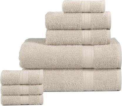 BolBom*S 8 Set 100% 2 28x56,2Hand Bathroom16x26, 4 Cloths12x12, Piece Towel Ultra Soft Pure Cotton, Large Bath Towels