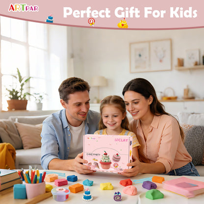ARTPAR Air Dry Clay for Kids,Modeling Clay Kit,Model Magic Sculpting Set,Ultra Light & Soft, Safe Non-Sticky | 12 Box DIY Art and Crafts School Projects, Home Party Favors for Boys & Girls