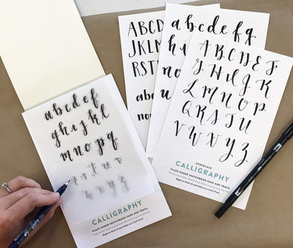 Brush Lettering Kit - DIY Brush Lettering Starter Set by Wildflower Art Studio