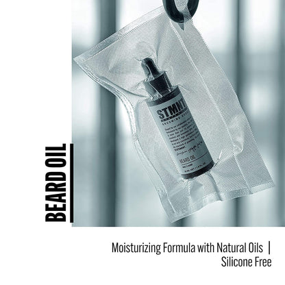 STMNT Grooming Goods Beard Oil, 1.6 oz | Silicone Free| Moisturizing Formula with Natural Oils
