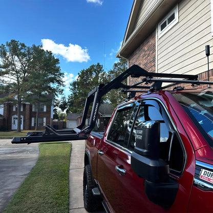 TOOENJOY Heavy-Duty Kayak Lift Assist Roof Rack, 100 LBS Capacity Kayak Canoe Rooftop Loader, Elevating Assist System for Easy Loading, Black