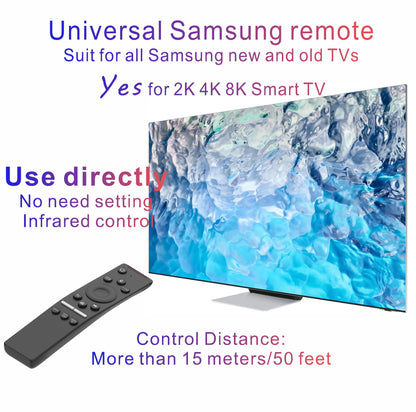 Universal Smart Remote Compatible with Hisense TV Remote Control Replacement 2025-2015, Voice, Bluetooth, Hisense Google, Android, Laser, Canvas TVs, 4K UHD, HD, Mini-LED, ULED