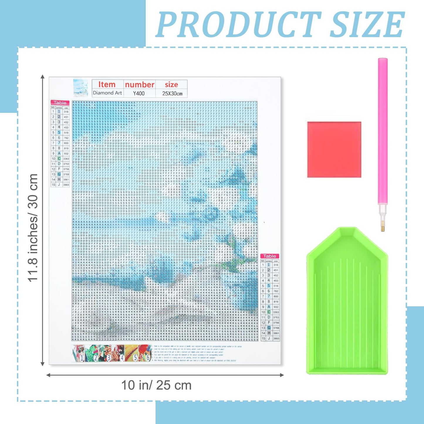Yeaqee 4 Pcs Diamond Art Kits DIY Painting for Adult Aesthetic Wall Diamond Crafts Aesthetic Room Decor Cute Painting Pictures 5d Craft Wall Decor for Home 10 x 11.8''(Beach)
