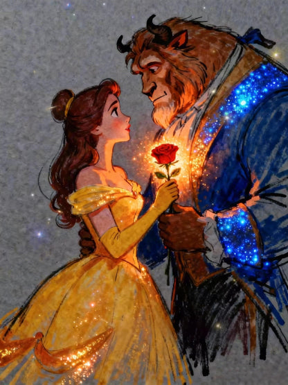 8 Pack Disney Princess Diamond Painting Kits for Adults, 5D DIY Diamond Art Full Drill Crystal Rhinestone Craft Set, Disney Princess Characters Diamond Paintings Diamond Dotz for Home Wall Decor Gifts