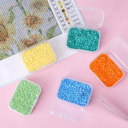QUEFE 28 Pack Small Storage Containers Mixed Sizes Clear Plastic Boxes Craft Organizers Rectangular Bins with Lids for Small Items Bead Art Craft Jewelry Projects