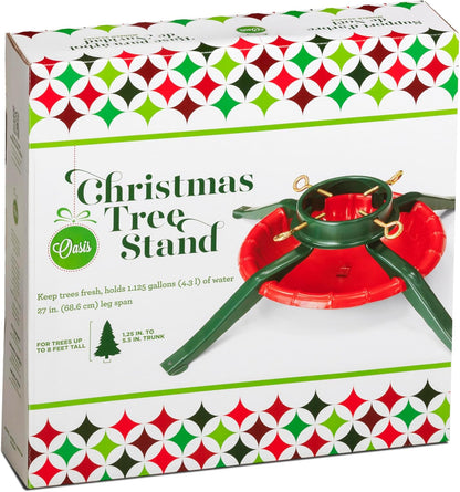 Steel Christmas Tree Stand for Trees up to 8 ft Tall with Trunks up to 5.5 inches