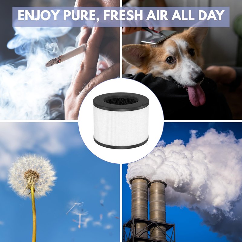Nispira TZ-K1 Plus Replacement Filter Compatible with ToLife TZ-K1 Plus Air Purifiers Large Room 1291 Sq ft Size 7"L x 8"W x 8"Th, 1 Pack