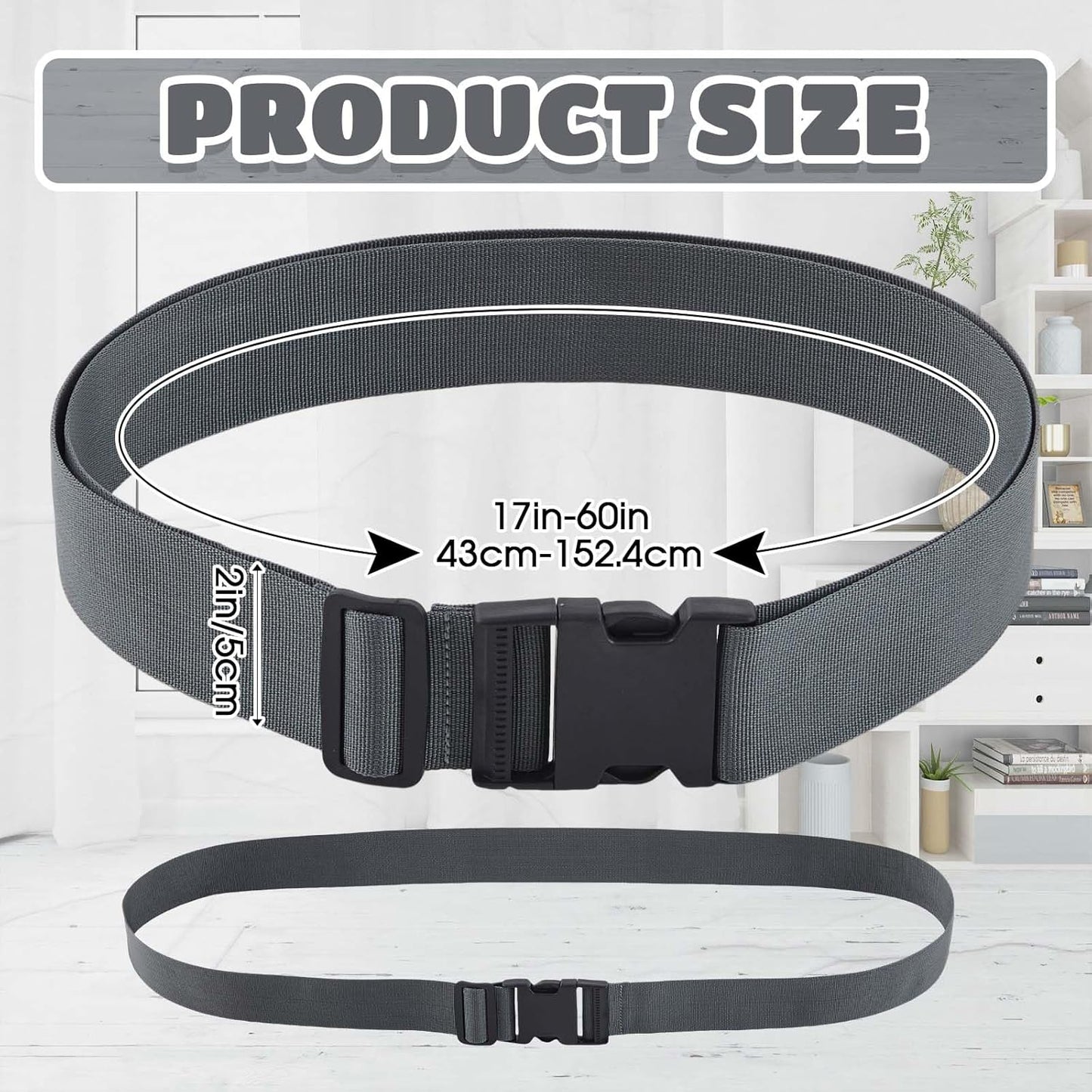 Skiennix Mattress Moving Straps - Adjustable Packing Straps with Buckles for Twin & Full Sizes (60" x 2")