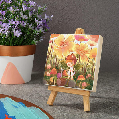 12 Pack Unfinished Wooden Canvas Board 5 x 5 inch Wood Panel Boards Square Wood Panels Blank Boards for Painting, Pouring, Burning, Arts Use with Oils, Acrylics and DIY Craft Projects