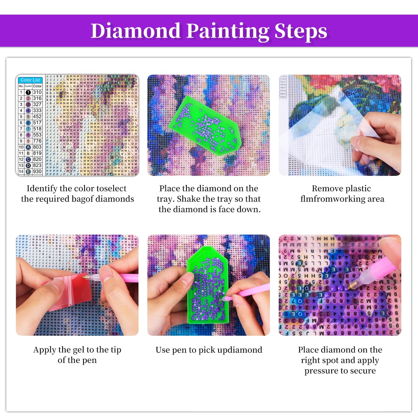 BWFY 12 Pack Diamond Art Kits for Adults,5D Diamond Painting Kits for Adults,Flower Series Paint with Numbers Diamonds for Home Wall Decor Festival Gift, 12x16 Inch