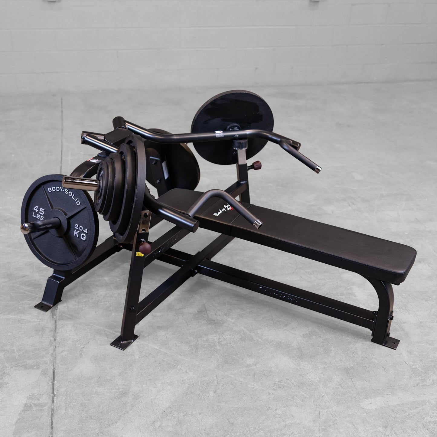 Body-Solid Pro ClubLine (LVBP) Adjustable Leverage Gym Bench - Converging Chest & Bench Press Machine with Sealed Bearings and Gas-Assisted Start Positions