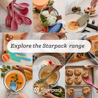StarPack (2-Pack, 1 'Freeze The Day' Homemade Ice Cream Containers Quart) - Airtight Silicone Lids, BPA-Free Reusable