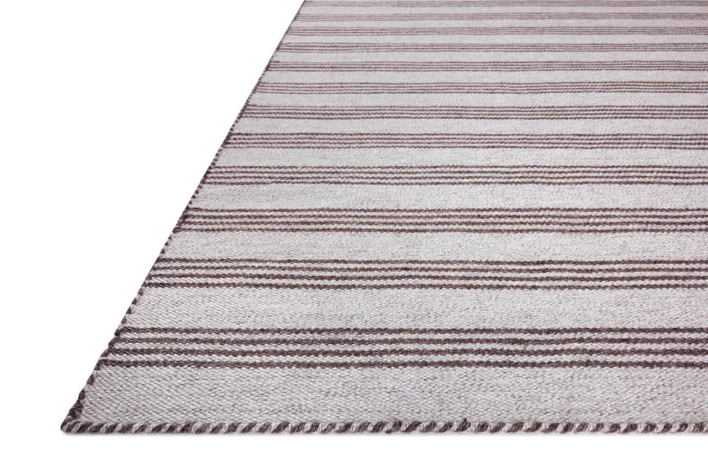 Loloi Magnolia Home by Joanna Gaines Charlie Collection CHE-01 Silver/Bark 2'-3" x 3'-9" Indoor/Outdoor Accent Rug