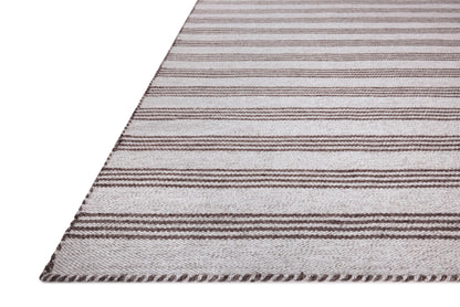 Loloi Magnolia Home by Joanna Gaines Charlie Collection CHE-01 Silver/Bark 2'-3" x 3'-9" Indoor/Outdoor Accent Rug