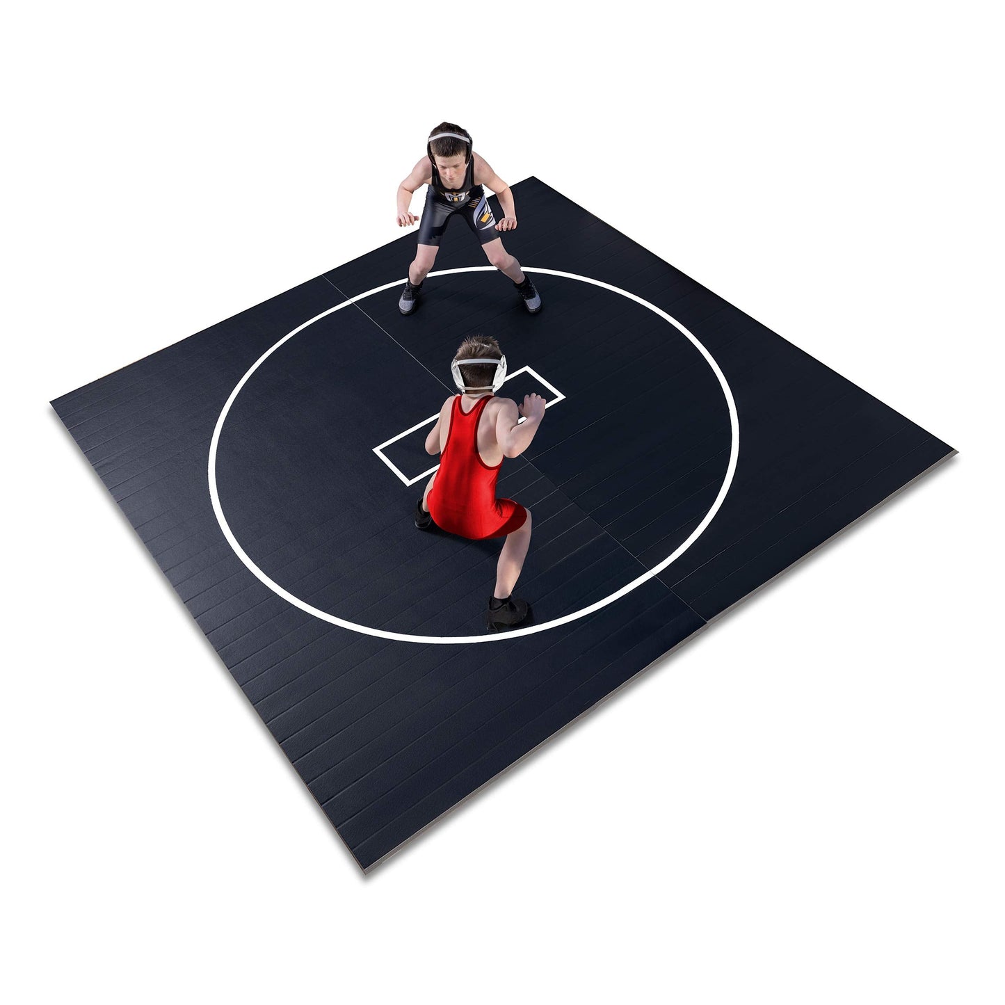 Gold Medal Sports 10' x 10' x 1.25" Wrestling Mat, Jiu Jitsu, BJJ, Wrestling Mats, Martial Arts, Thick with Automatic Connector, Wrestling for Home, Judo, Tatami, Flexi Roll