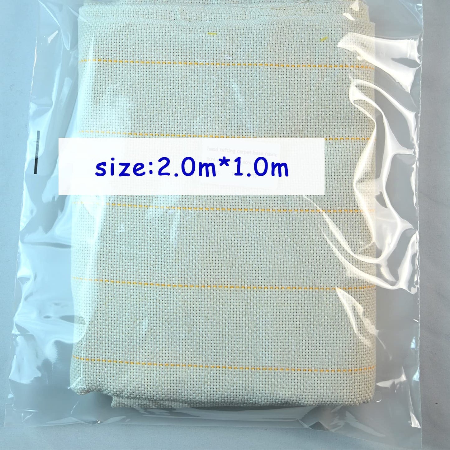 83" x 39" Upgraded Tufting Cloth with Overlocking Edges and Marked Lines | Large Monk's Cloth for Tufting Gun & Punch Needle | Tufting Fabric for Crafts, Punch Needle Projects