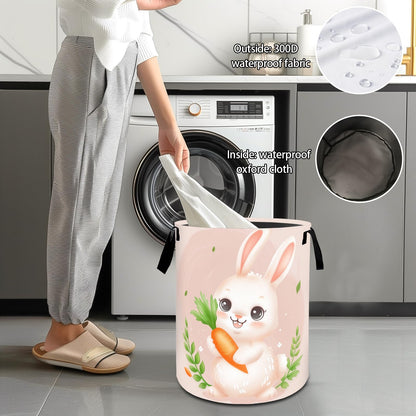 VODRM Cute Axolotl Underwater Laundry Basket, Dirty Collapsible Clothes Toy Organizer Hamper for Kids Adults, Oxford Cloth Waterproof Storage Bin for Bedroom Bathroom Home Decor Gifts, 19.7"X15.7"