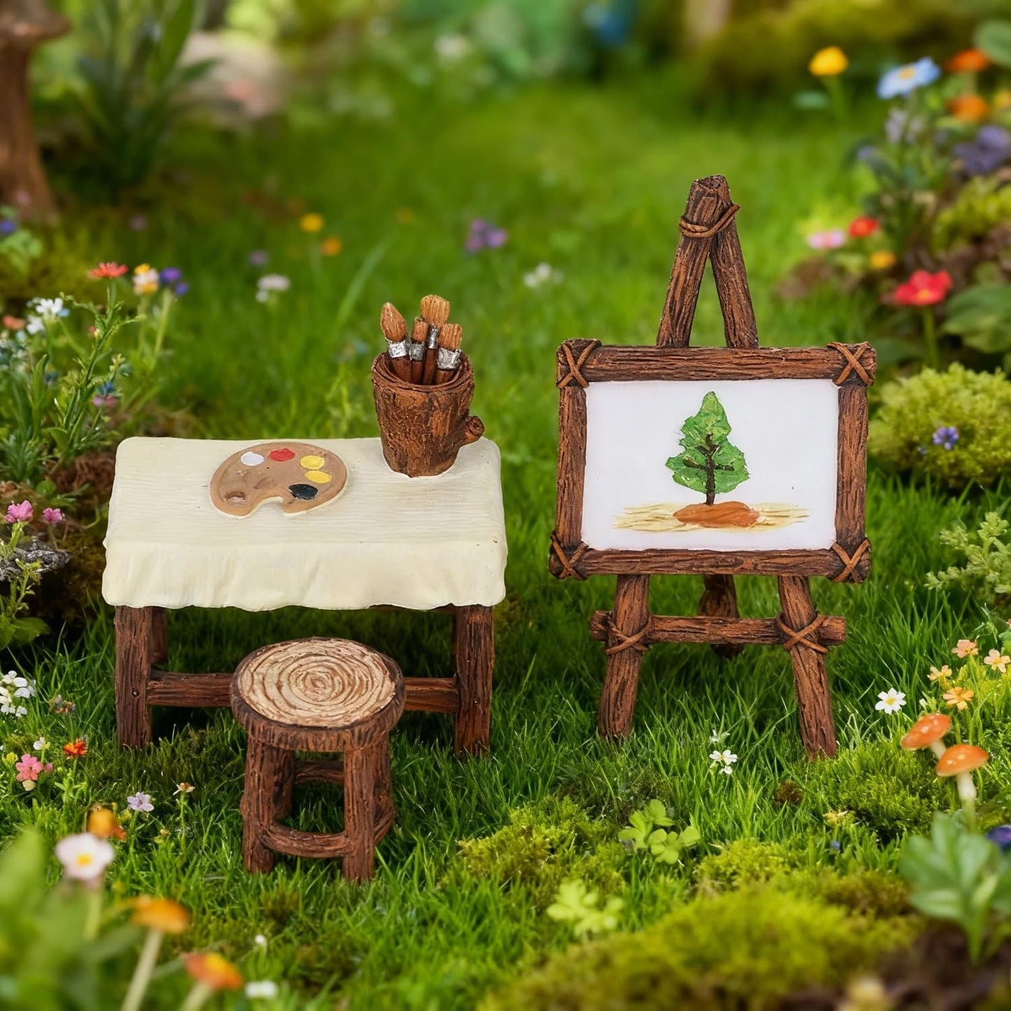 Fairy Garden Accessories,FHNQRQN,Fairy Garden Accessories Outdoor,Fairy Garden,mini Furniture,Miniature Furniture,Fairy Garden Decor,Fairy House Accessories,mini Bench,Miniature Fairy Garden