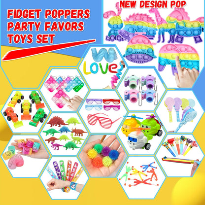 Skiennix Fidget Toys Pack - 1000+ PCS Party Favors for Kids | Perfect for Birthdays & Christmas Goodie Bags