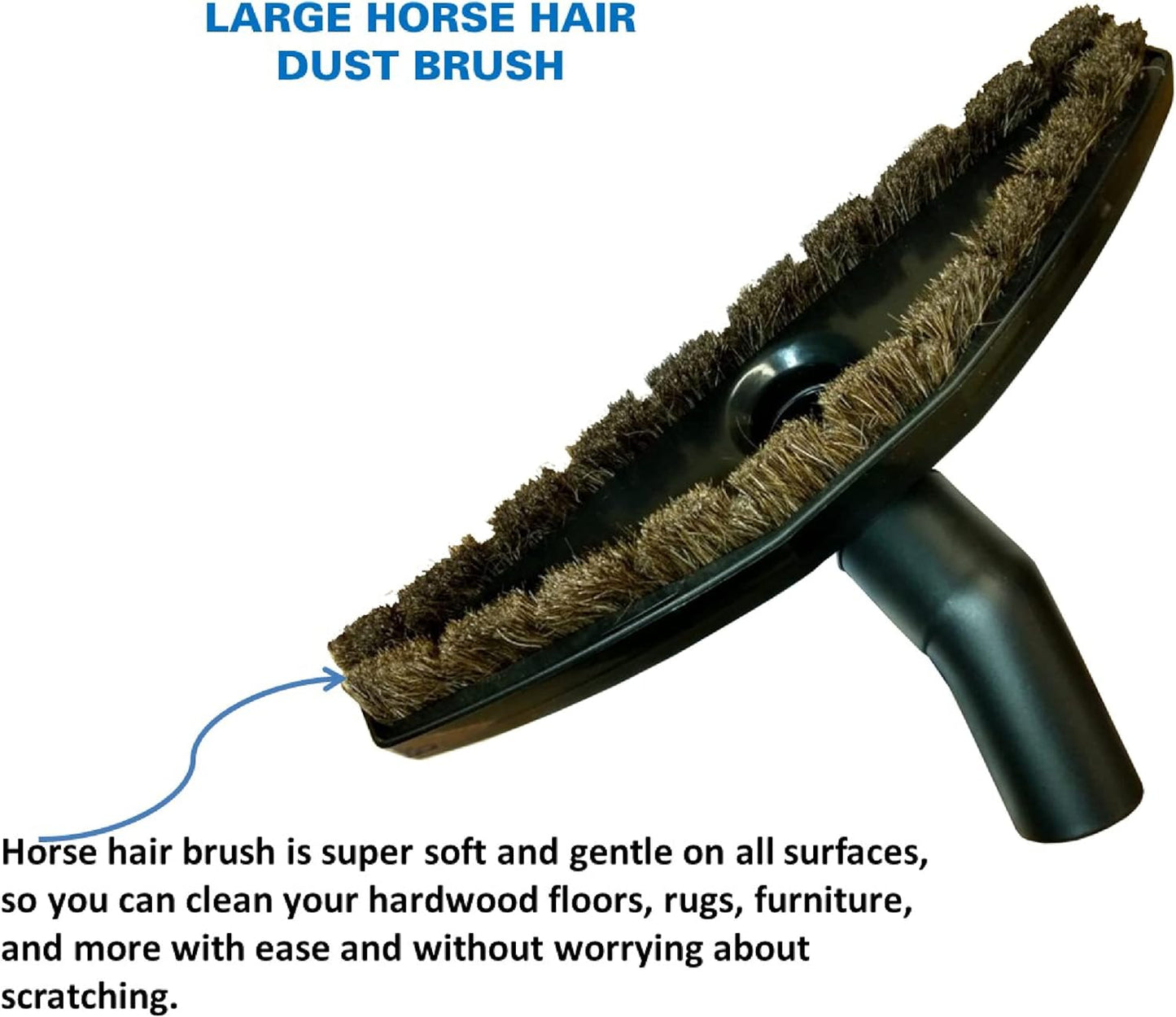 Universal Vacuum Attachments - Hardfloor Brush and Replacement Accessories for Vacuum Cleaners