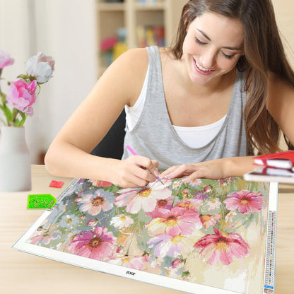 JOOZ Large Diamond Painting Kits for Adults - DIY 5D Flowers Diamond Art Kits for Adults, Full Drill Flowers Diamond Art Painting, Gem Art Kits for Home Wall Decor (27.5 X 15.7 Inch)
