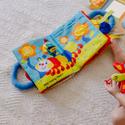 Melissa & Doug K’s Kids My First Activity Book 8-Page Soft Book for Babies and Toddlers Early Learning Developmental Plush Soft Activity For Babies And Toddlers