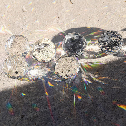 MerryNine Crystal Sun Catcher, 20pcs 0.8"/20mm Crystal Suncatcher Prism for Windows Hanging, Prisms Beads Ball Pendants Rainbow Maker for Fengshui, Home Room Decor, Indoor Windows