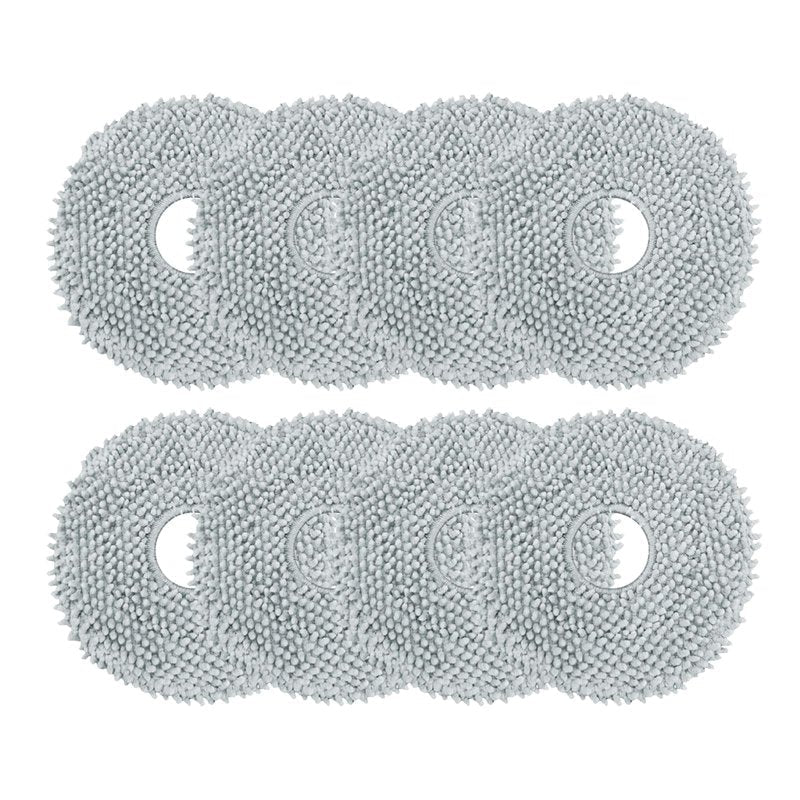 8 Pack Replacement Mop Pads Compatible with Irobot Roomba Plus 405＆505 Combo Robots,8 Pack Washable and Reusable Mop Refills (8 Pack)