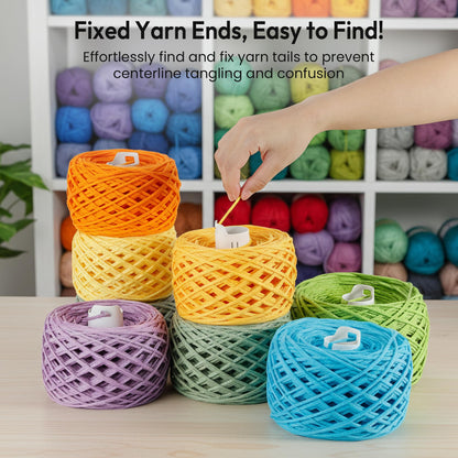 Etcokei Electric Yarn Winder M1 & 9pcs Yarn Ball Tube, Compact Cake Winder for Neat Storage & Tangle-Free Knitting/Crocheting, Yarn Winding Tube