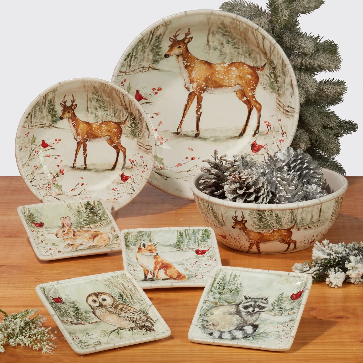 Winter’s Walk 3-D Ceramic Owl Cookie Jar – A majestic hand-painted owl cookie jar that brings rustic woodland charm to your kitchen, perfect for storing treats or decorating for the holidays, 88 oz.