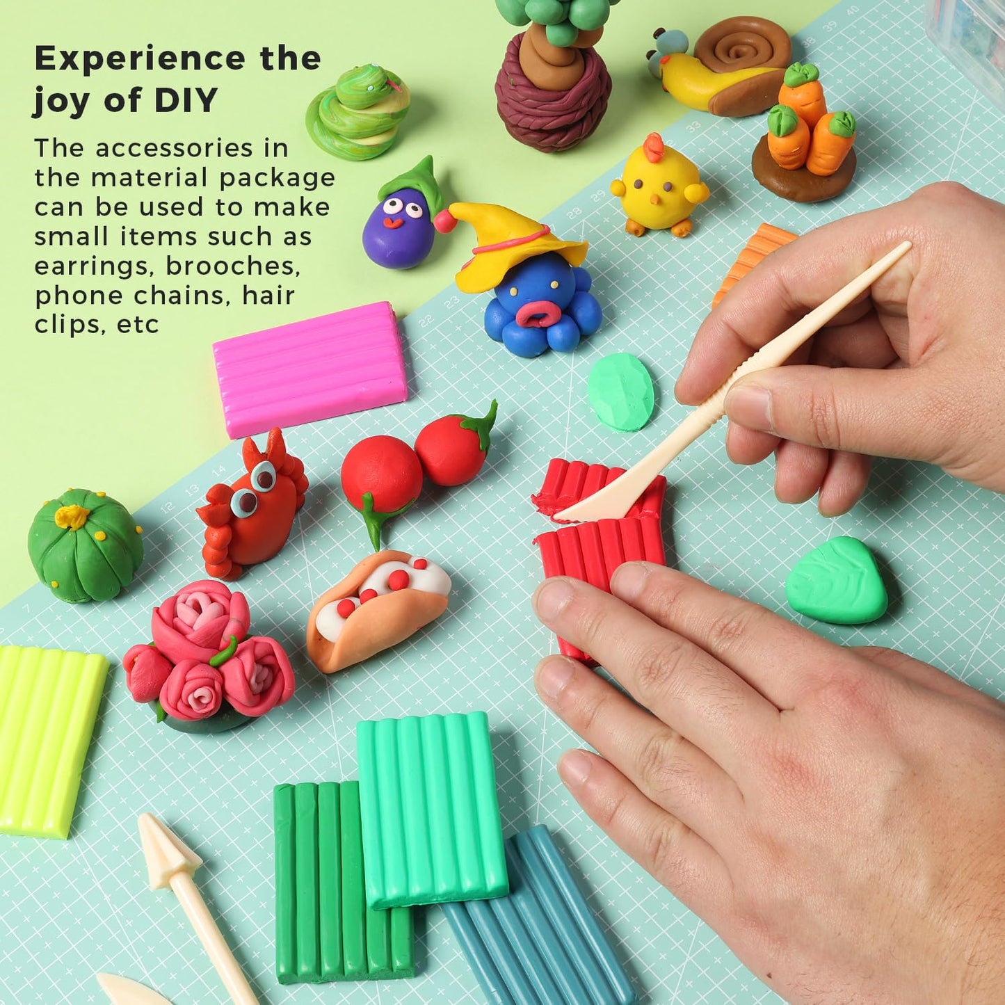 ARTME Polymer Clay, 82 Colors Clay Kit, Oven Bake Modeling Clay, Creative Polymer Clay Kit with Sculpting Tools and Jewelry Accessories, Non-Toxic, Ideal DIY Clay Gifts for Adults and Teens