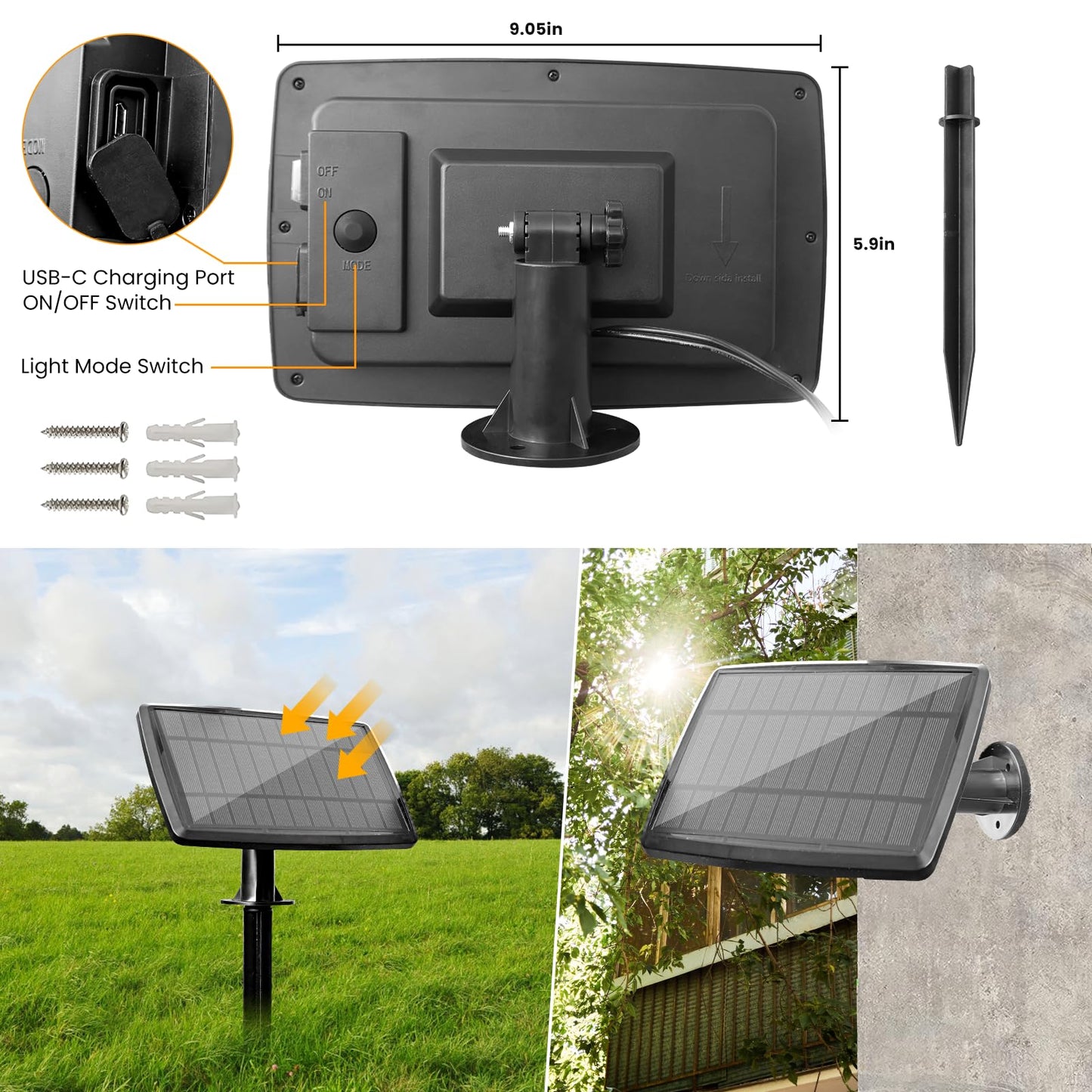 Bdrofn 100FT Solar String Lights Outdoor Waterproof, Solar Patio Lights with Remote Control & 30+2 Dimmable ST38 Edison Bulbs Shatterproof,Solar Powered String Lights for Outside Garden Backyard