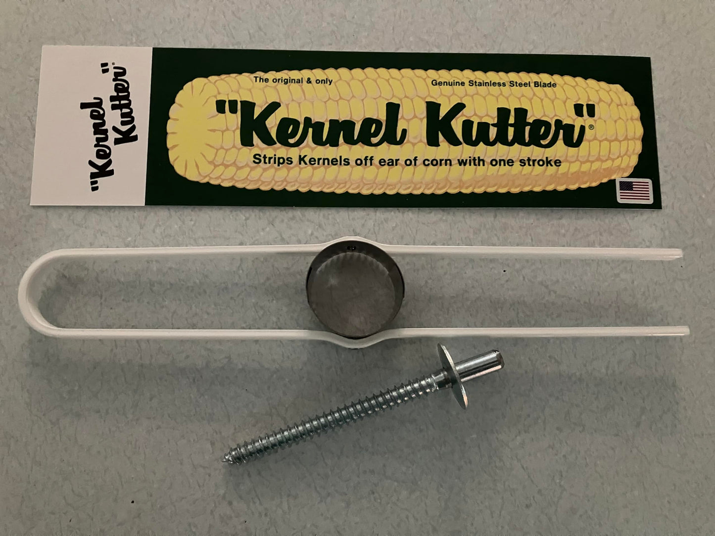 The Original Kernel Kutter (Sweet Corn Cutter, Stripper, peeler) with Bit "proudly made in the USA"